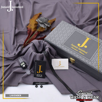 Junaid jamshed Ramadan Special 2026 Luxary wash n waer Gift packing(LEVENDER)11